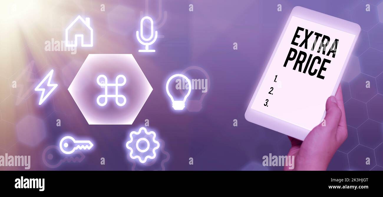 Handwriting text Extra Price. Internet Concept extra price definition ...