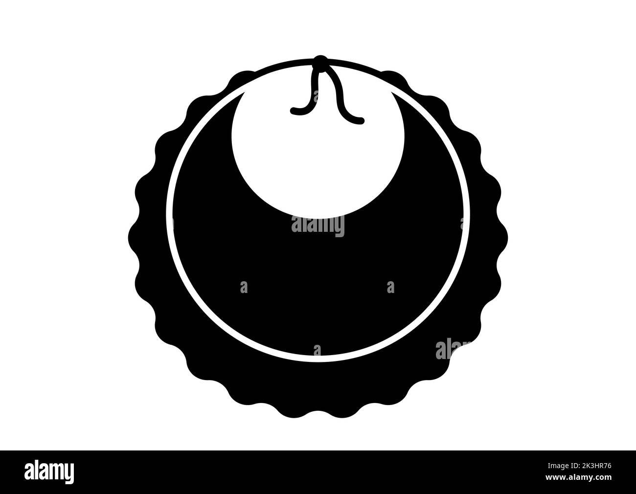 Baby bib icon isolated on white background Stock Vector Image & Art - Alamy