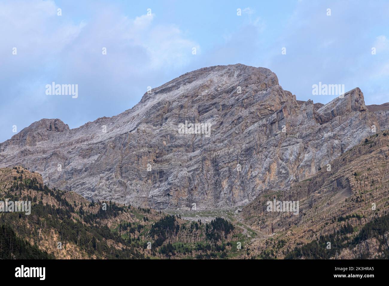 Beautiful landscape of the famous Ordesa National Park, Pyrenees, Spain. Stock Photo