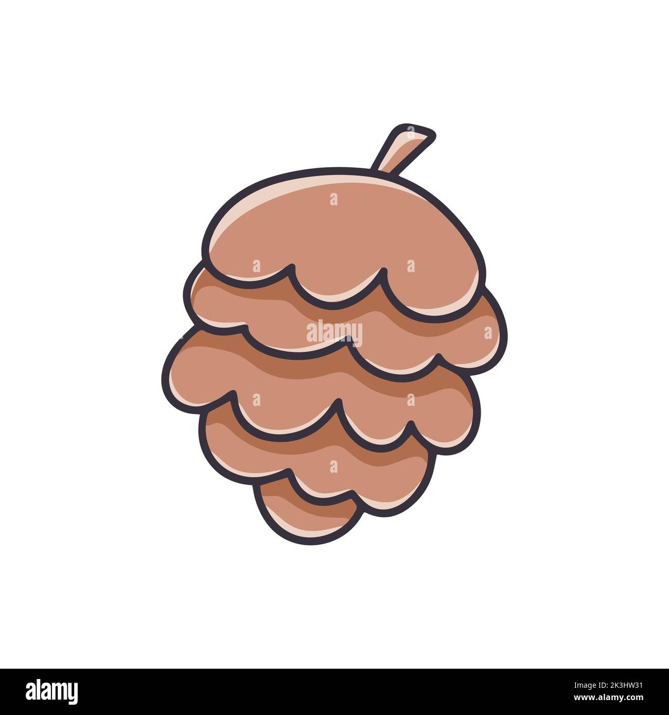 Pine cone clipart Stock Vector Images - Alamy