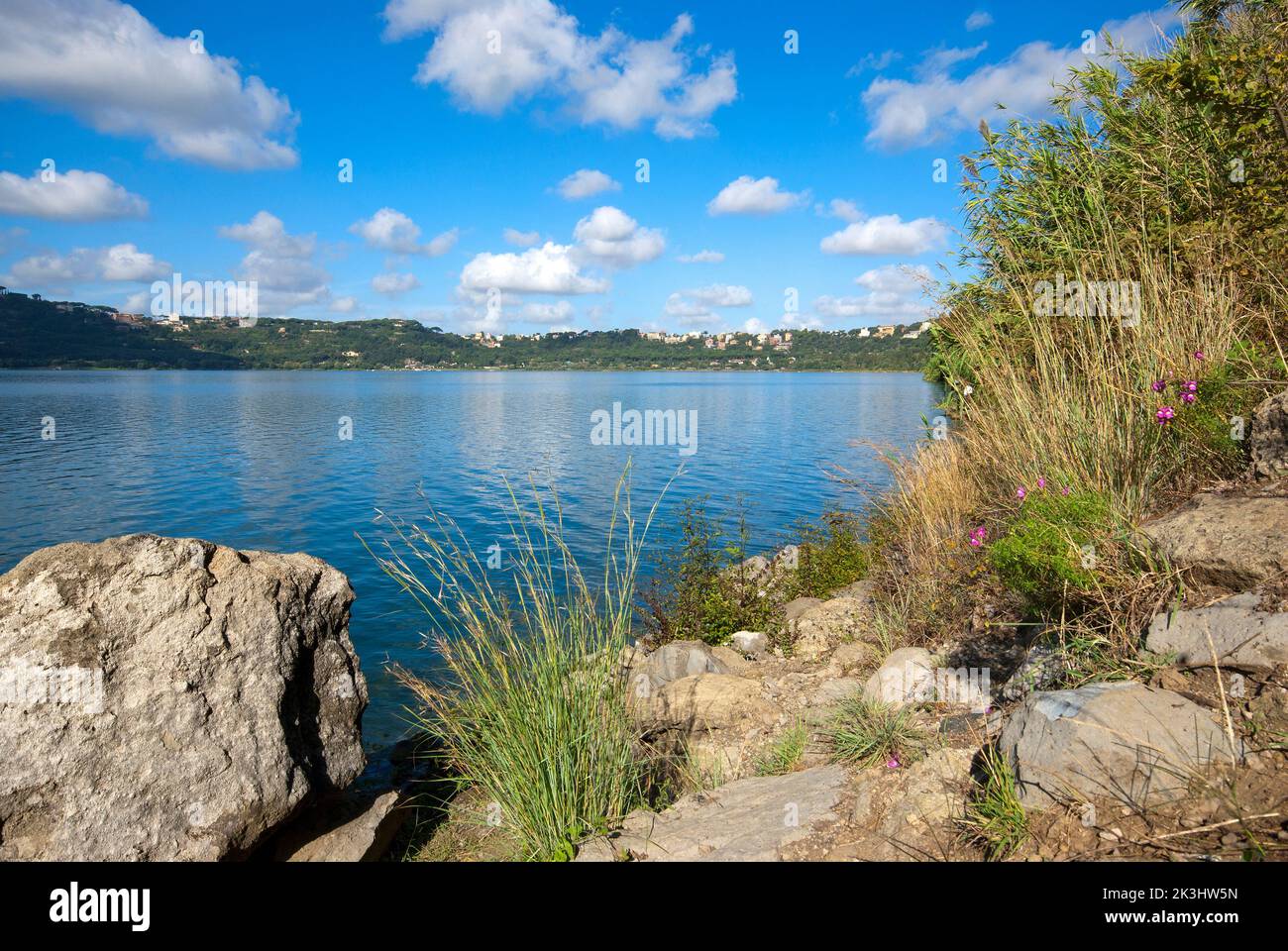Lake Albano, castelli Romani Regional Park, Rome, Lazio, Italy Stock Photo