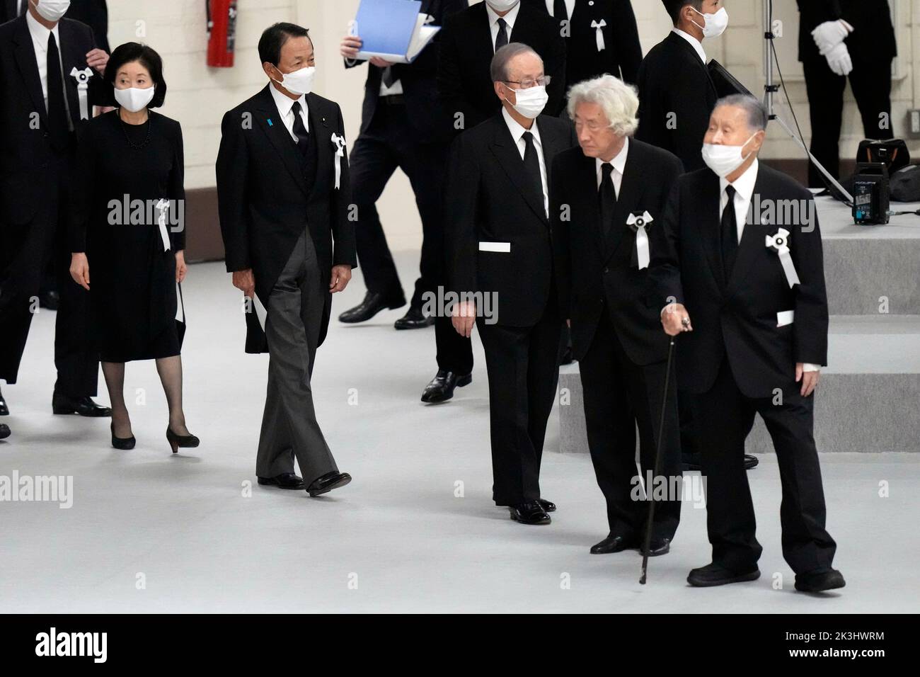 Tokyo, Japan. 27th Sep, 2022. Former Prime Ministers of Japan Yoshiro ...