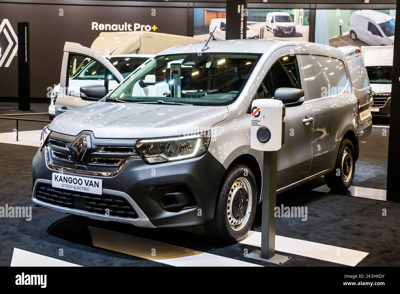 Renault Kangoo E-Tech all-electric van presented at the Hannover IAA Transportation Motor Show. Germany - September 20, 2022 Stock Photo
