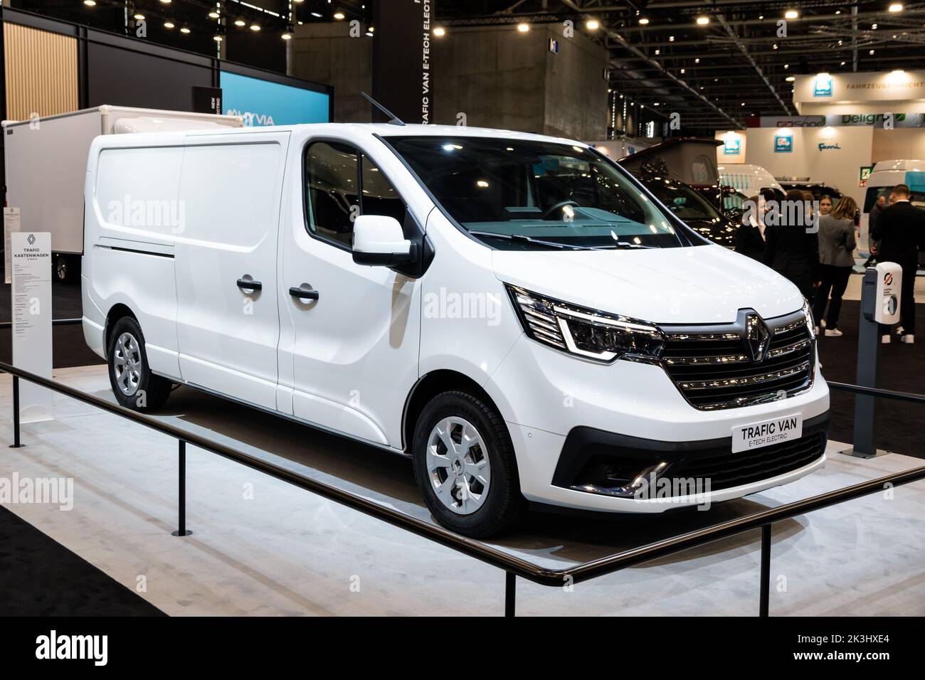 Renault Trafic E-Tech all-electric van presented at the Hannover IAA Transportation Motor Show. Germany - September 20, 2022 Stock Photo