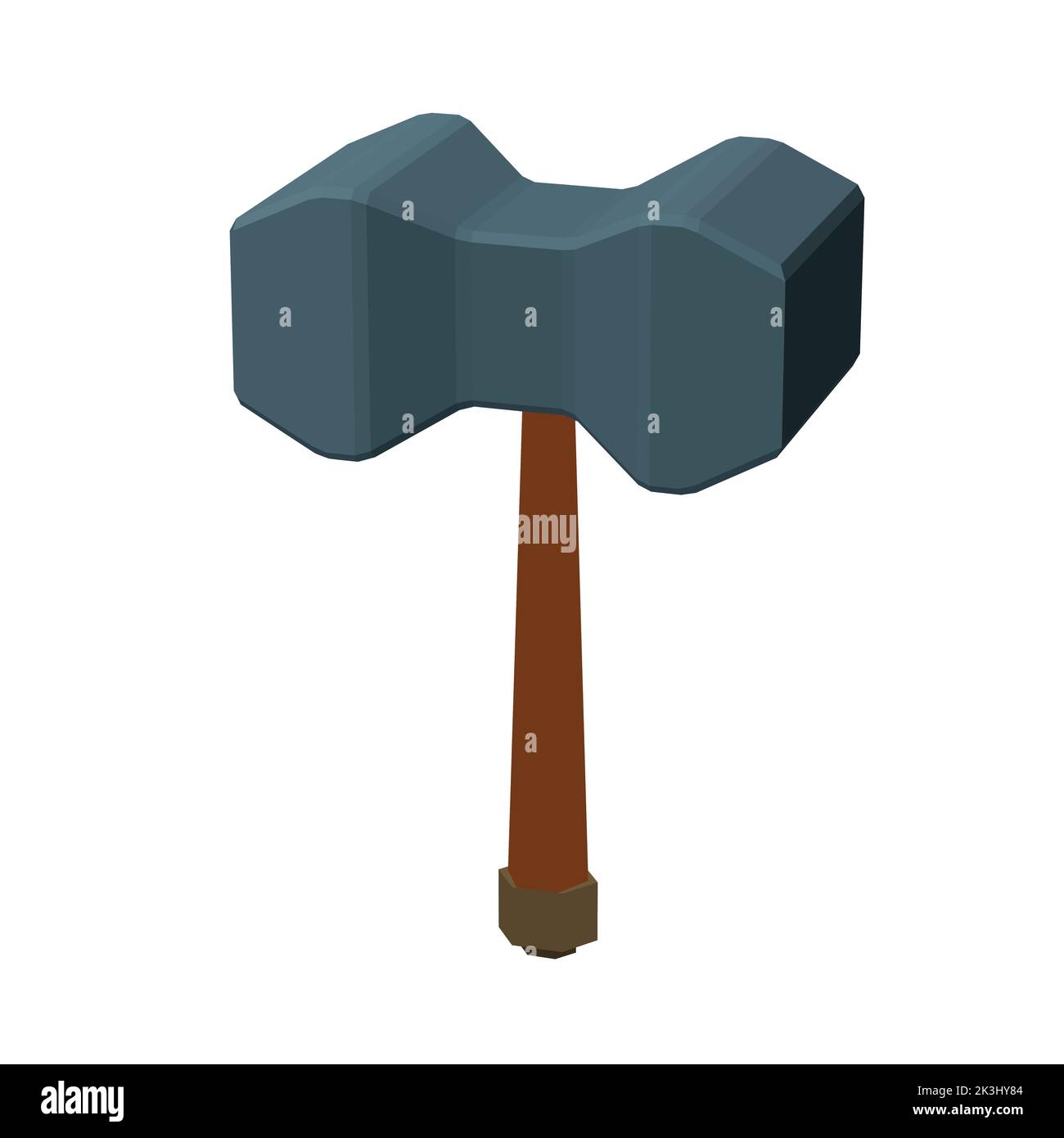 Sledgehammer, hammer, tool, hammer vector, Sledgehammer isolated on white background Stock Vector