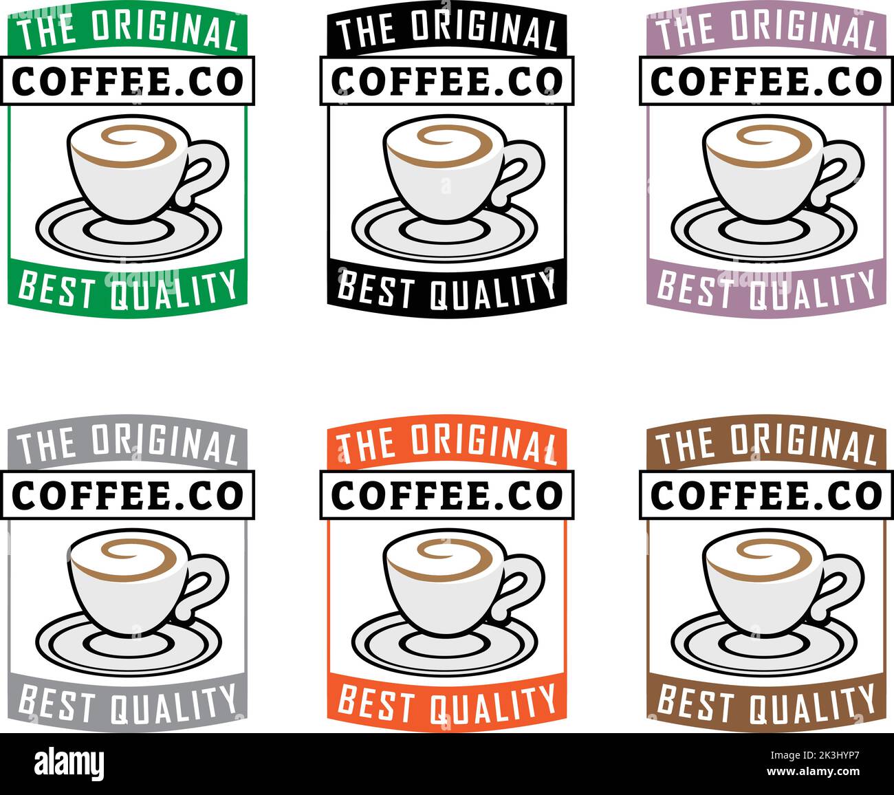 Swirly Coffee Cup Icon isolated on a White Background Stock Vector