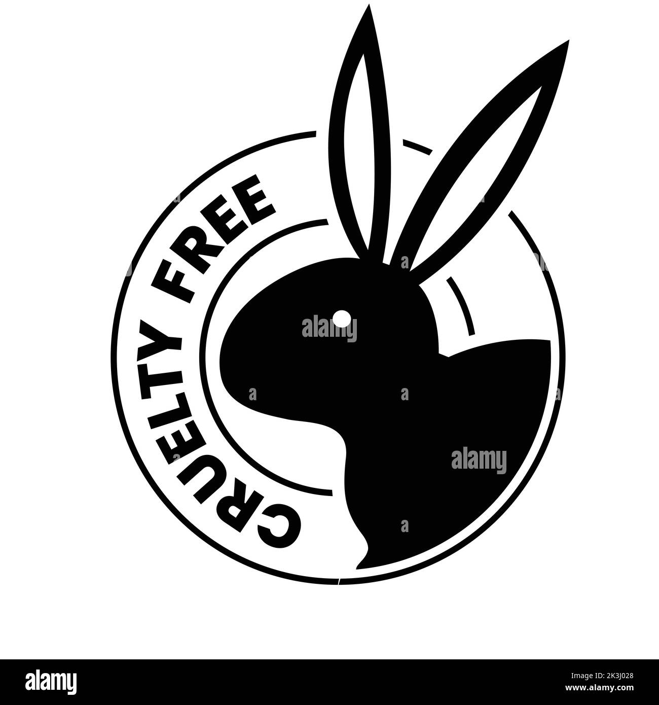Black Cruelty Free Badge isolated on a White Background Stock Vector Image & Art Alamy