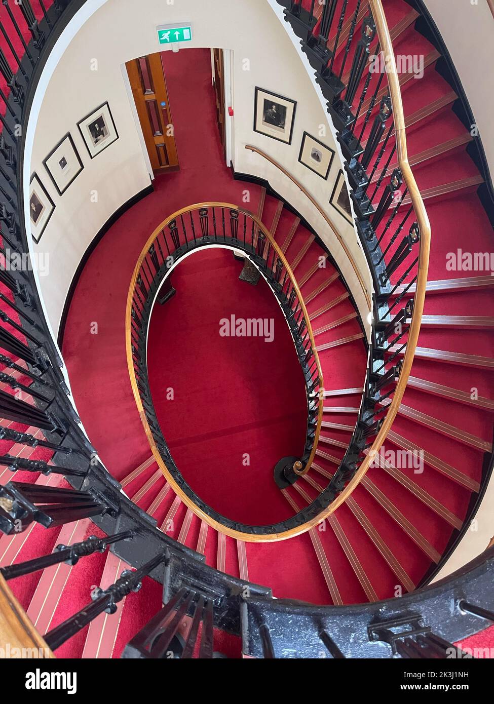 Red spiral staircase hi-res stock photography and images - Alamy