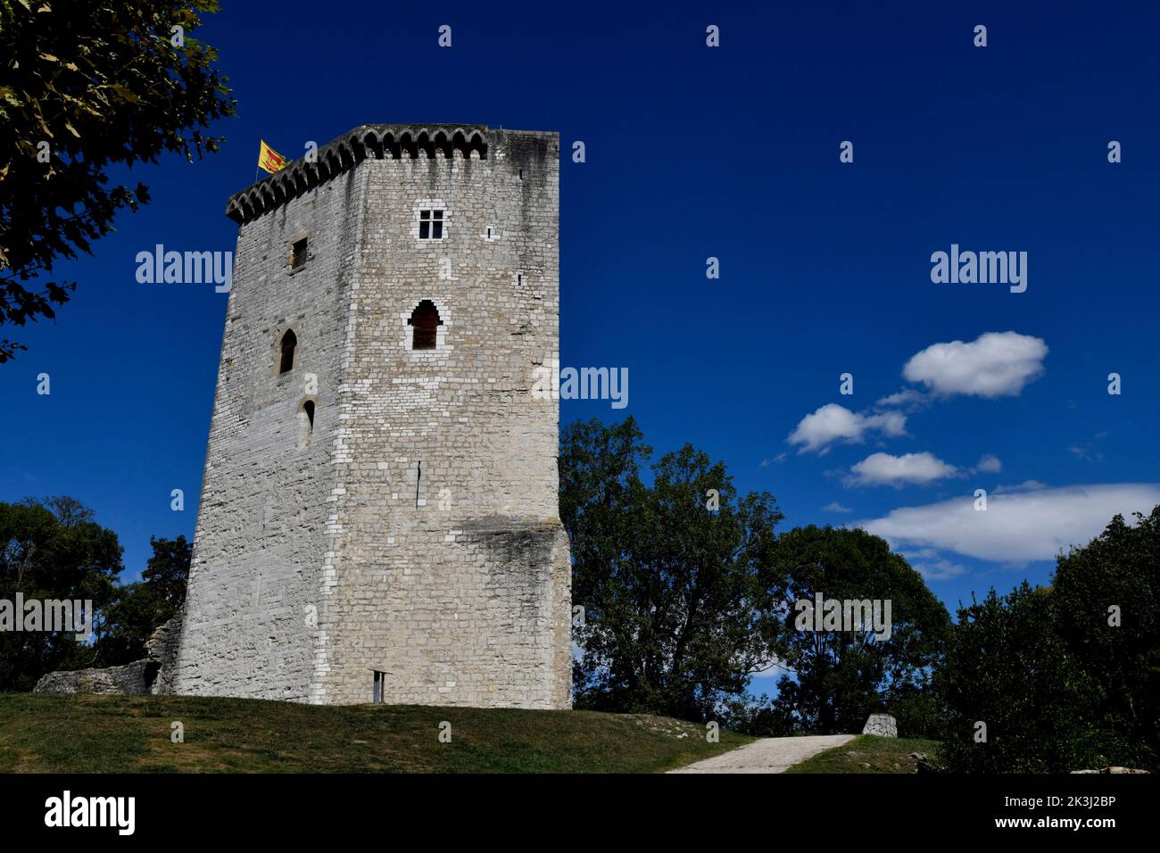 Chateau Moncade in Orthez, France Stock Photo