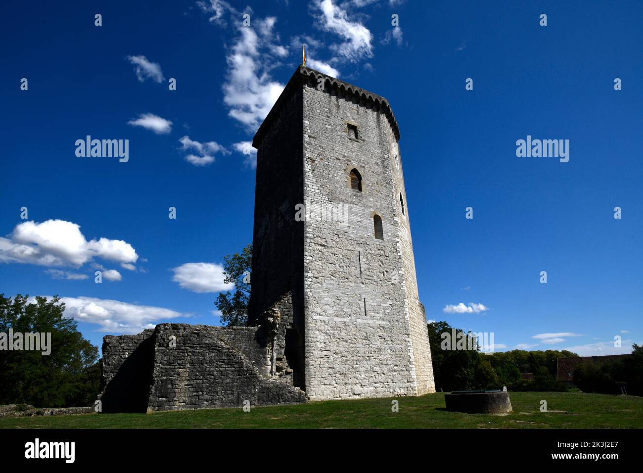 Chateau Moncade in Orthez, France Stock Photo