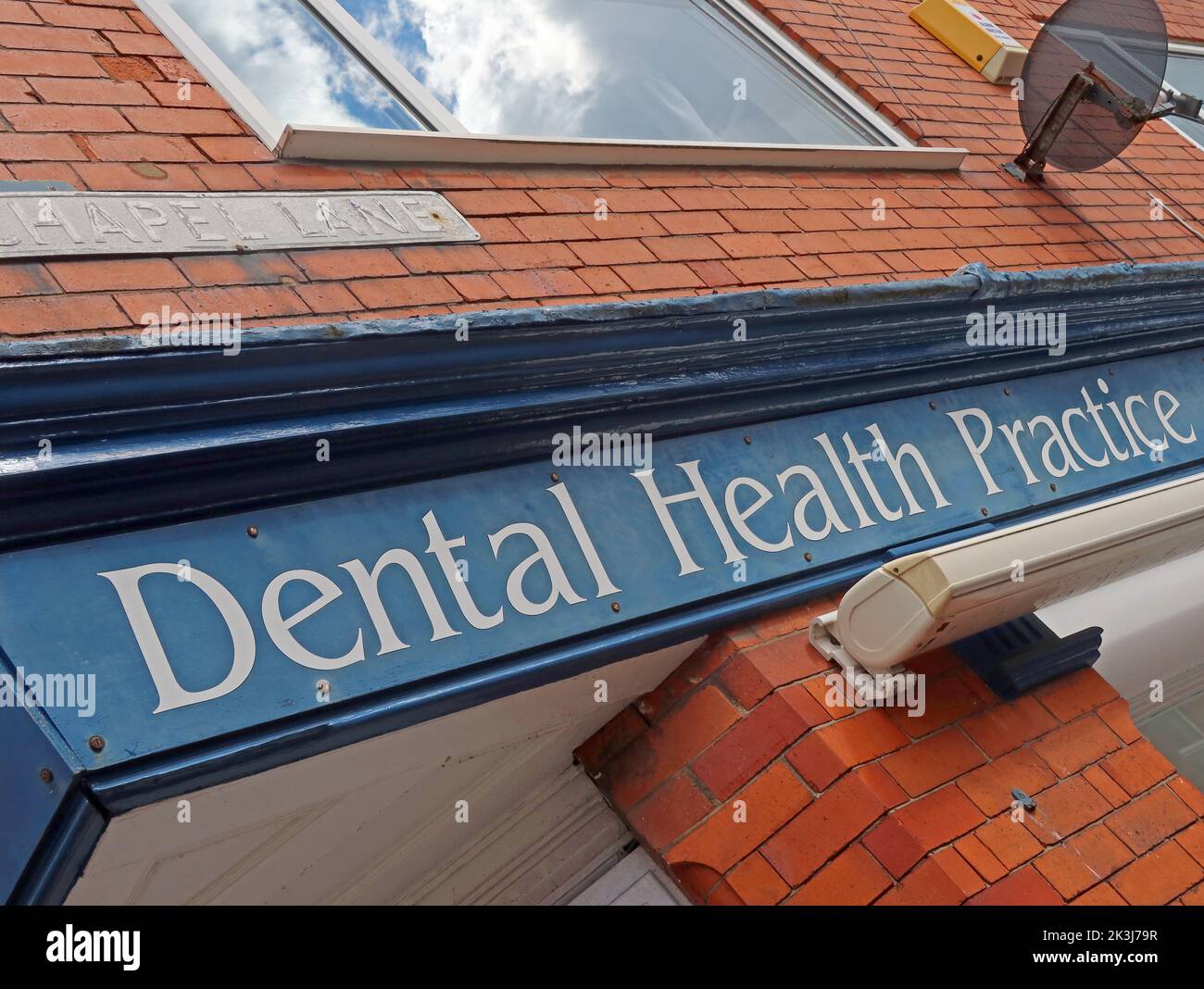 Dentists in Stockton Heath, Warrington, Cheshire, Dental Health Practice Stock Photo
