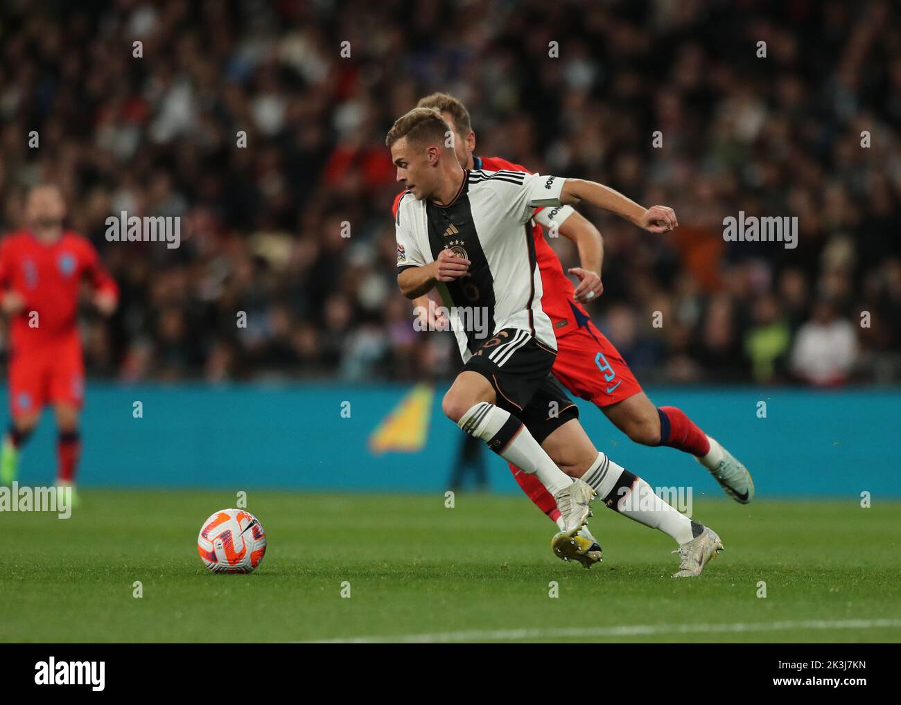 London, UK. 26th September 2022; Wembley Stadium, London, England:  UEFA Nations League football, England versus Germany; Joshua Kimmich of Germany Credit: Action Plus Sports Images/Alamy Live News Stock Photo