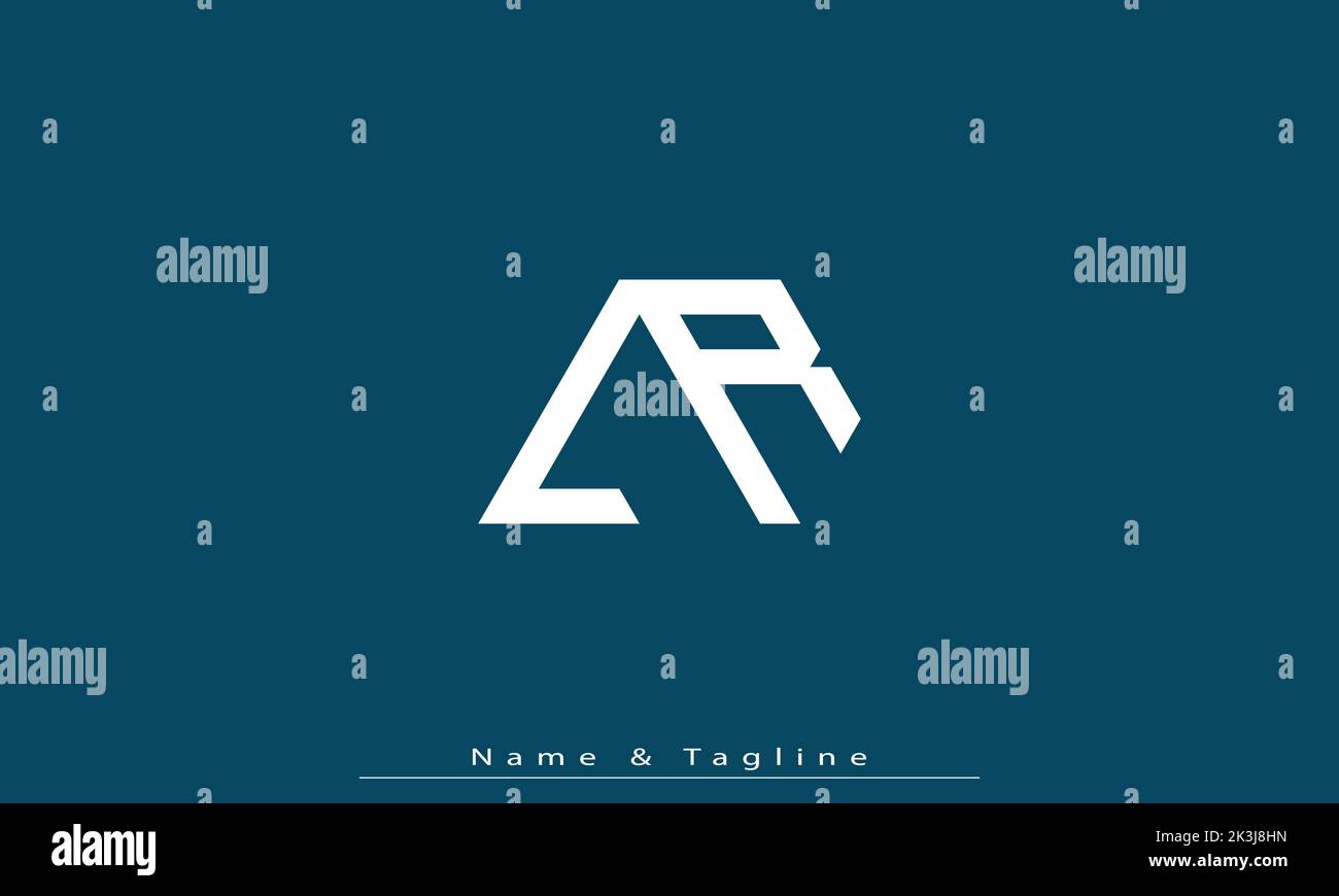 Alphabet letters Initials Monogram logo LR , RL Stock Vector Image ...