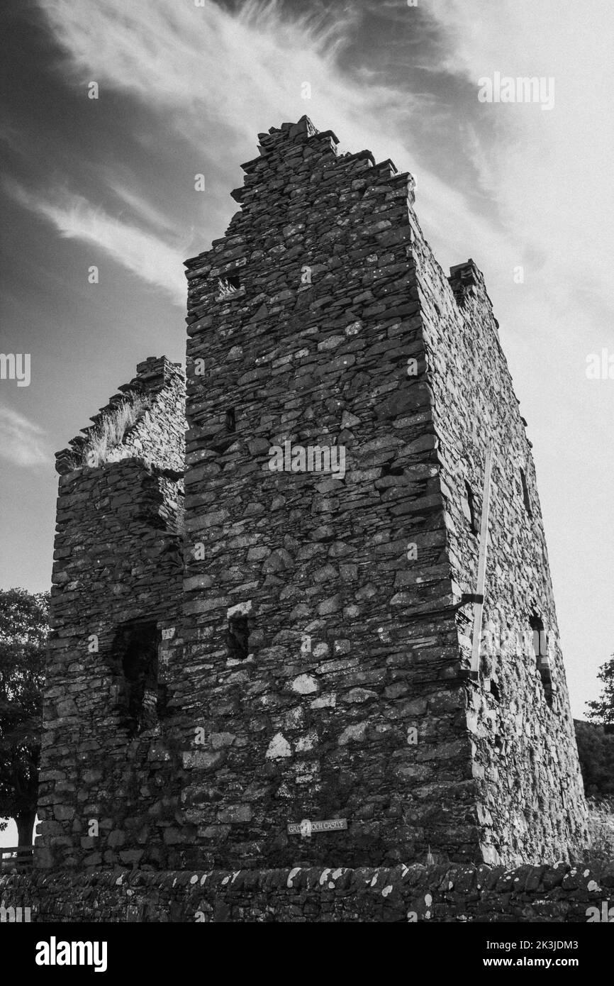 Old city castle in Black and White Stock Photos & Images - Alamy