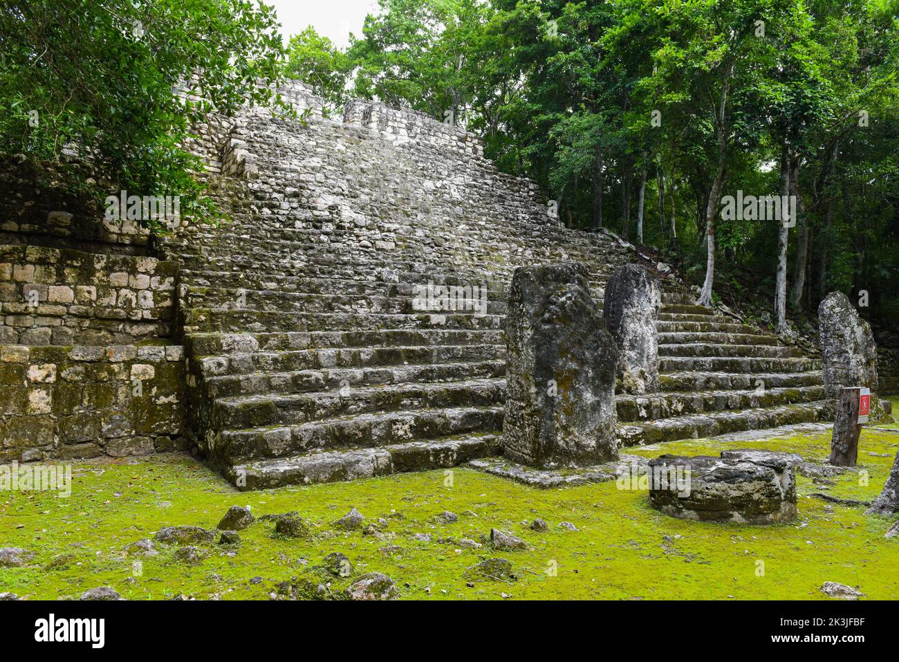 Calakmul, Mayan archaeological site, Campeche state, Mexico Stock Photo