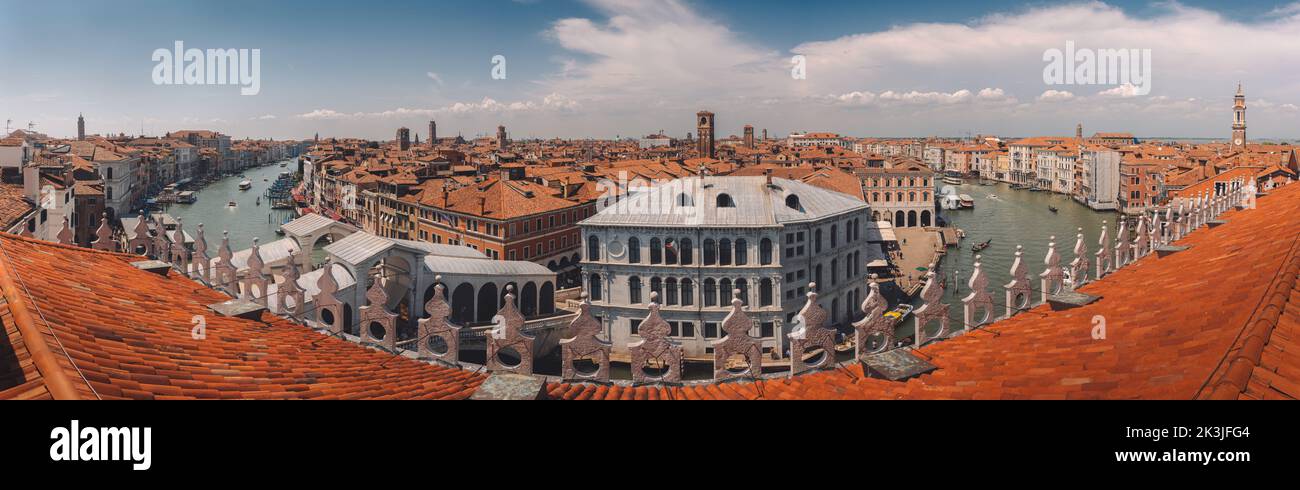 A panoramic aerial view of the skyline of Venice, Italy Stock Photo - Alamy
