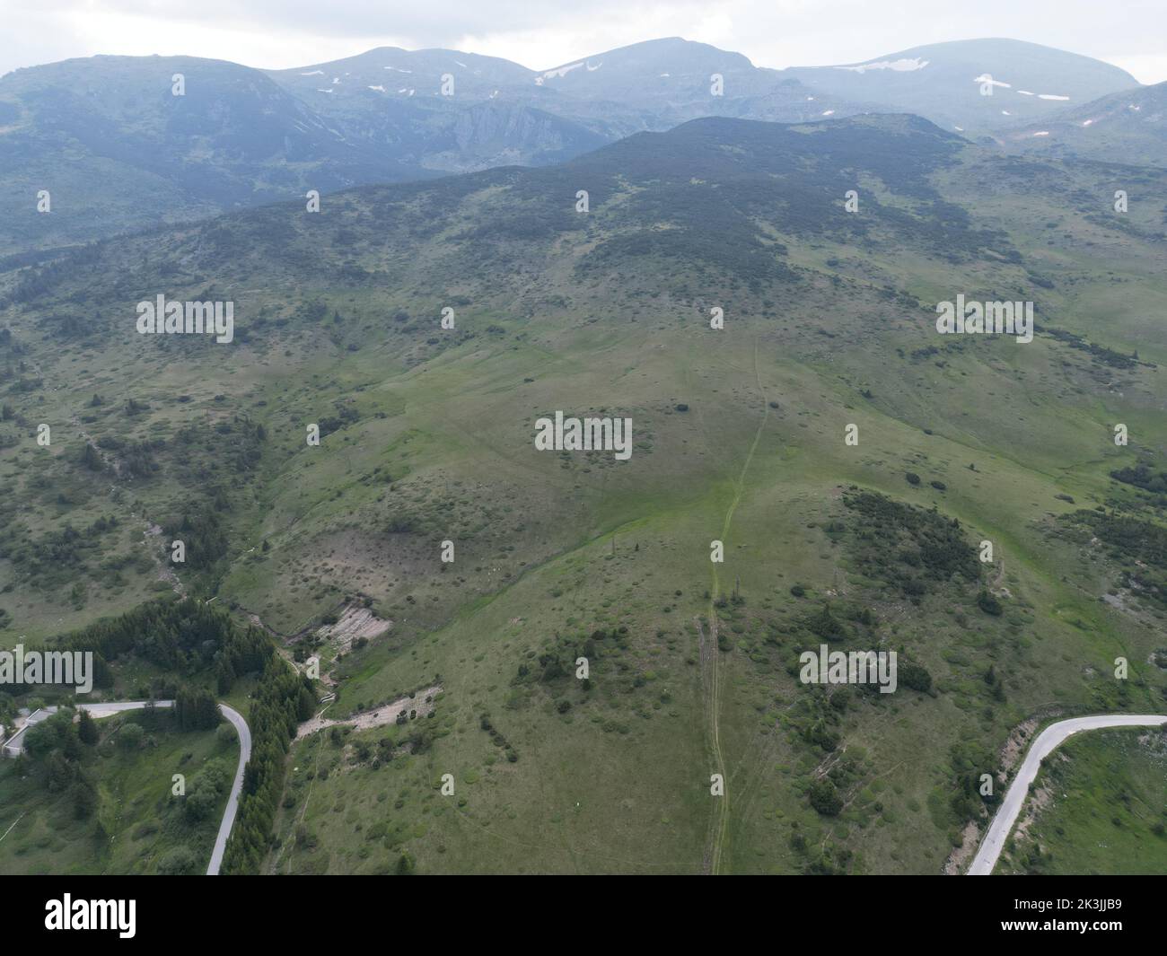 Aerial shot green mountains hi-res stock photography and images - Alamy