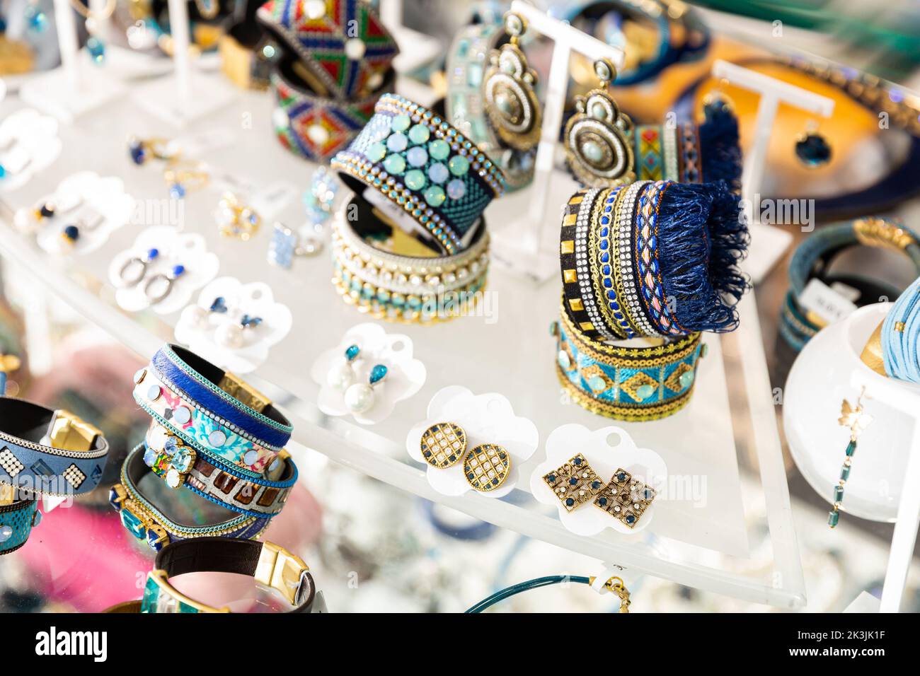Imitation shop jewellery display