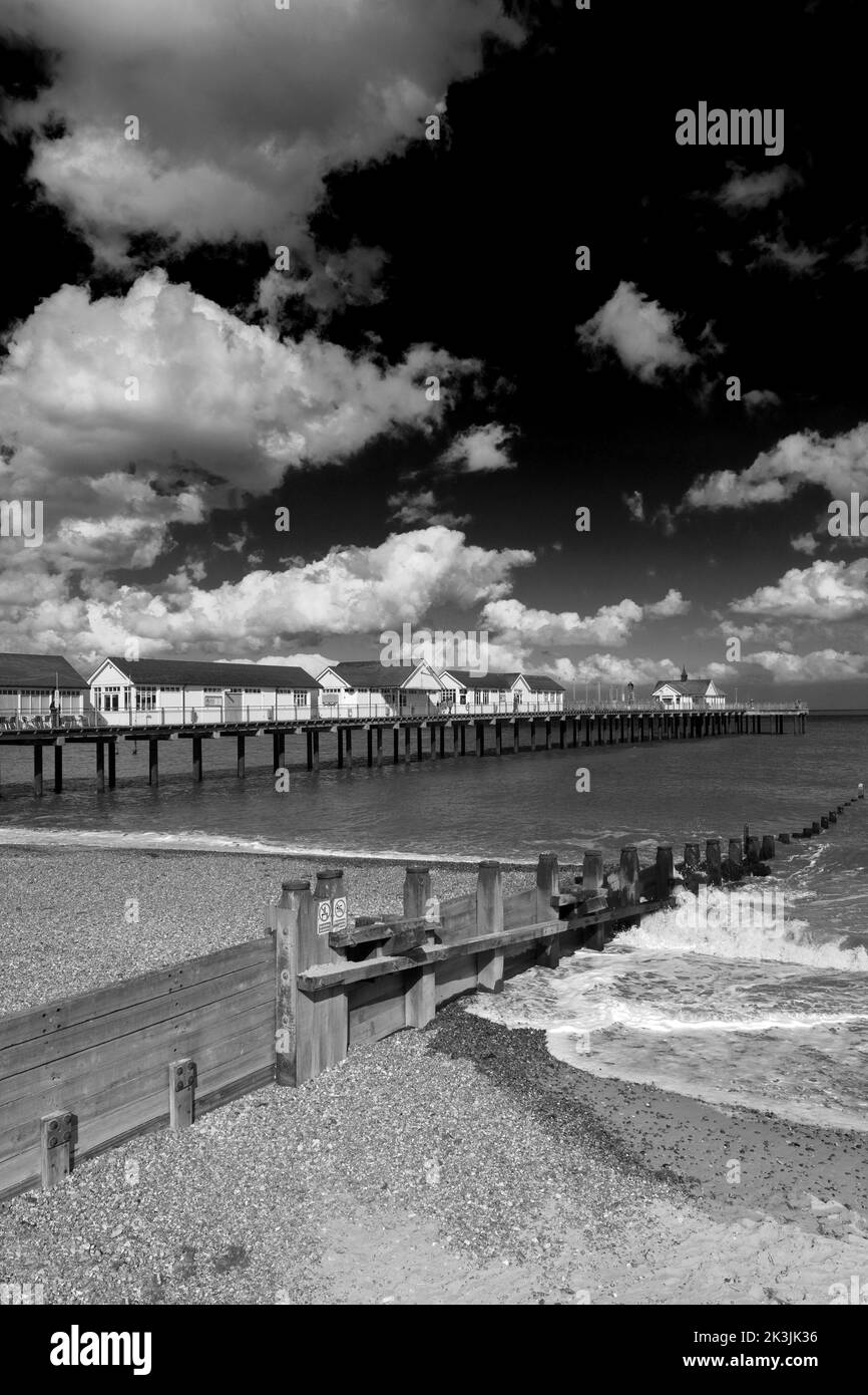 The pier at Southwold town, Suffolk, England, UK Stock Photo
