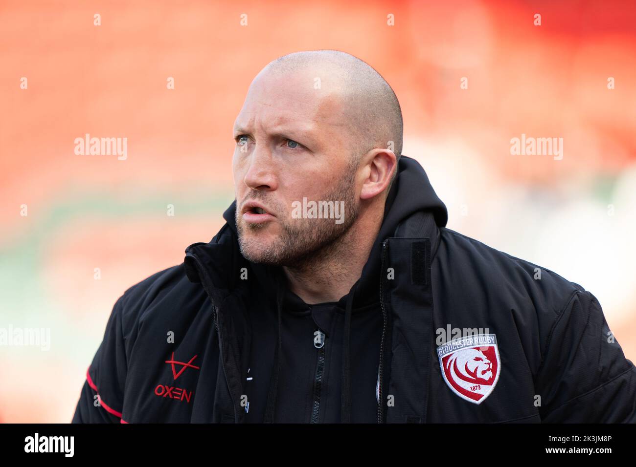 File photo dated 26-02-2022 of Gloucester head coach George Skivington, who has sympathised with crisis club Worcester over the 'horrendous' situation Warriors find themselves in. Issue date: Tuesday September 27, 2022. Stock Photo