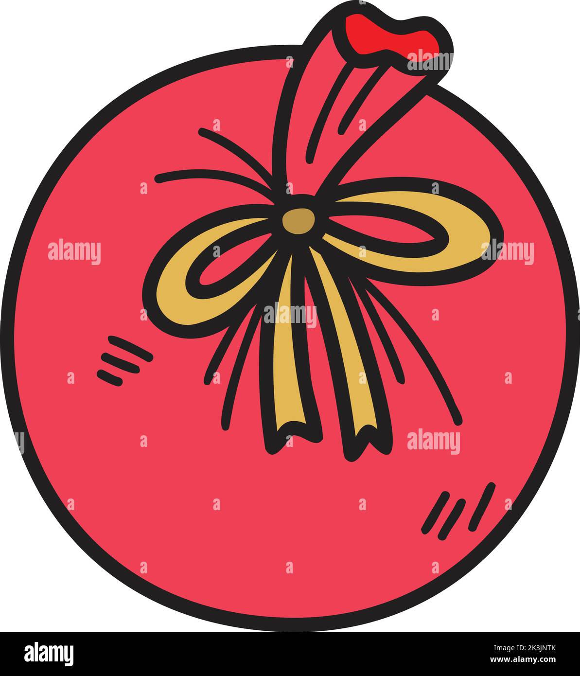 Hand Drawn christmas gift bags illustration isolated on background