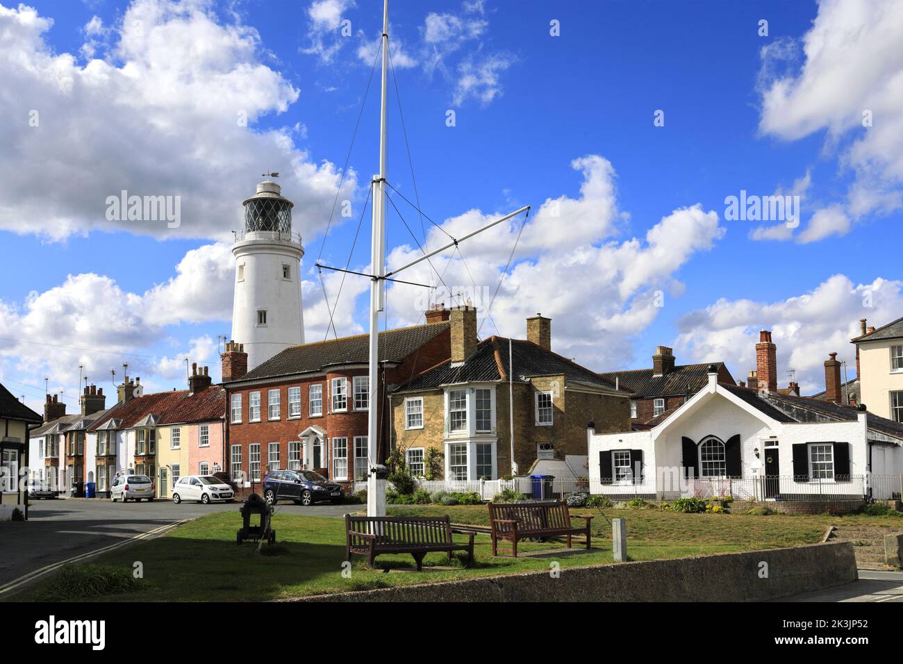 The Southwold Lighthouse, St James green, Southwold town, Suffolk, England, UK Stock Photo