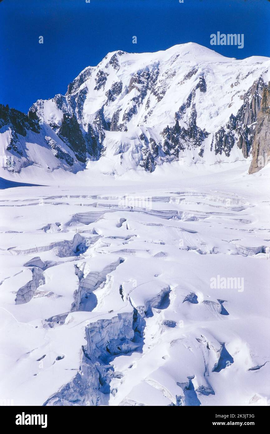 Mont Blanc, Chamonix, Haute-Savoie, France, archives Stock Photo