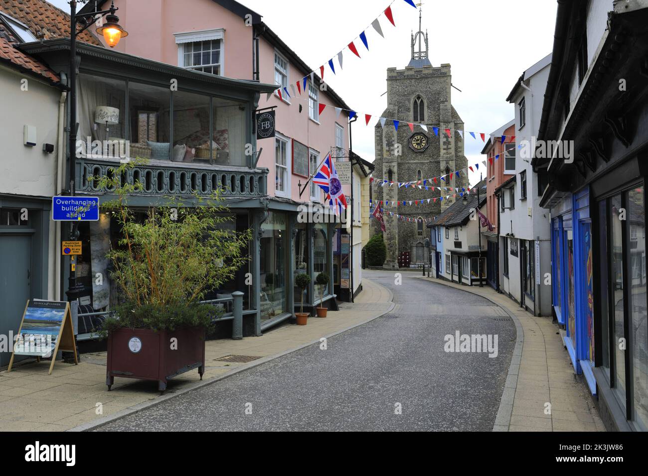 View of the market town of Diss, Norfolk, England, Britain, UK Stock Photo