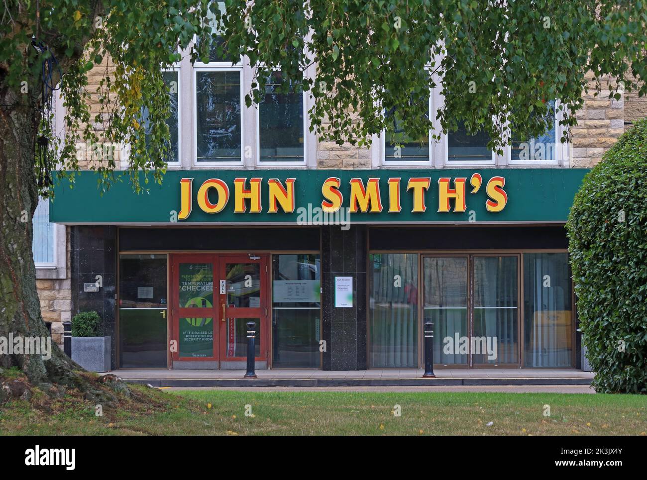 Entrance of John Smiths, Tadcaster brewery, High Street, Tadcaster, North Yorkshire, England, UK, LS24 9SA Stock Photo