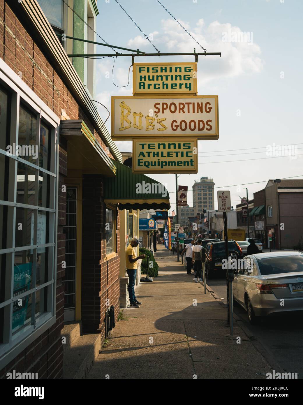 Bobs Sporting Goods vintage sign, Hazleton, Pennsylvania Stock Photo