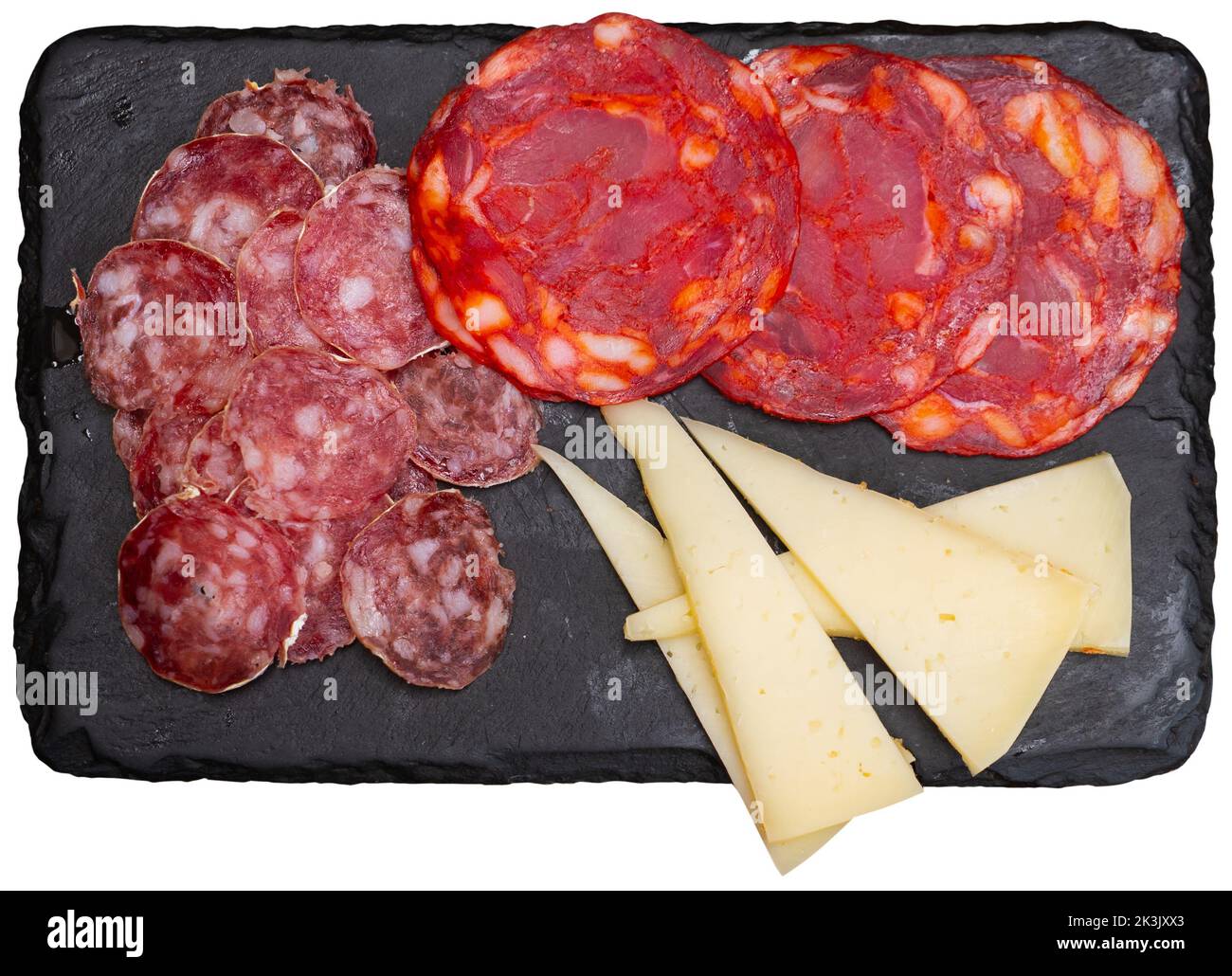 Delicious cold cuts from Spanish sausages and cheeses Stock Photo Alamy