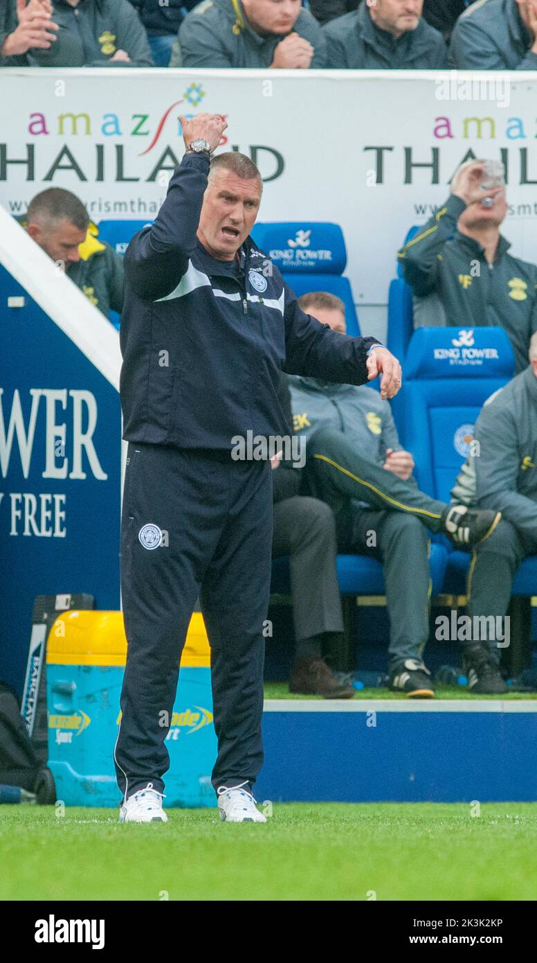 Leicester City Manager Nigel Pearson Stock Photo Alamy