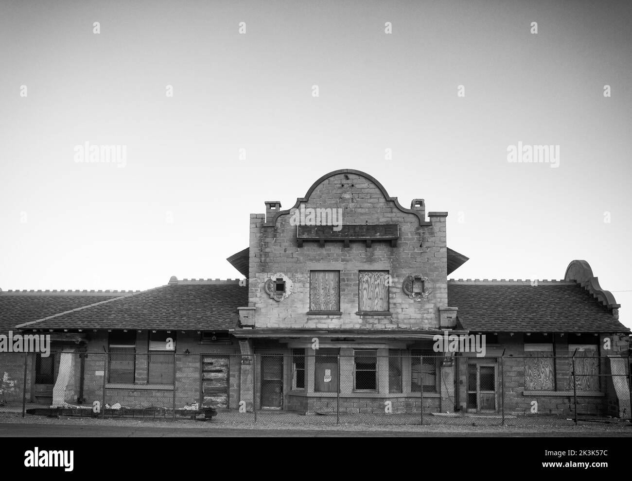 Abandoned building in a ghost town in Nevada Stock Photo