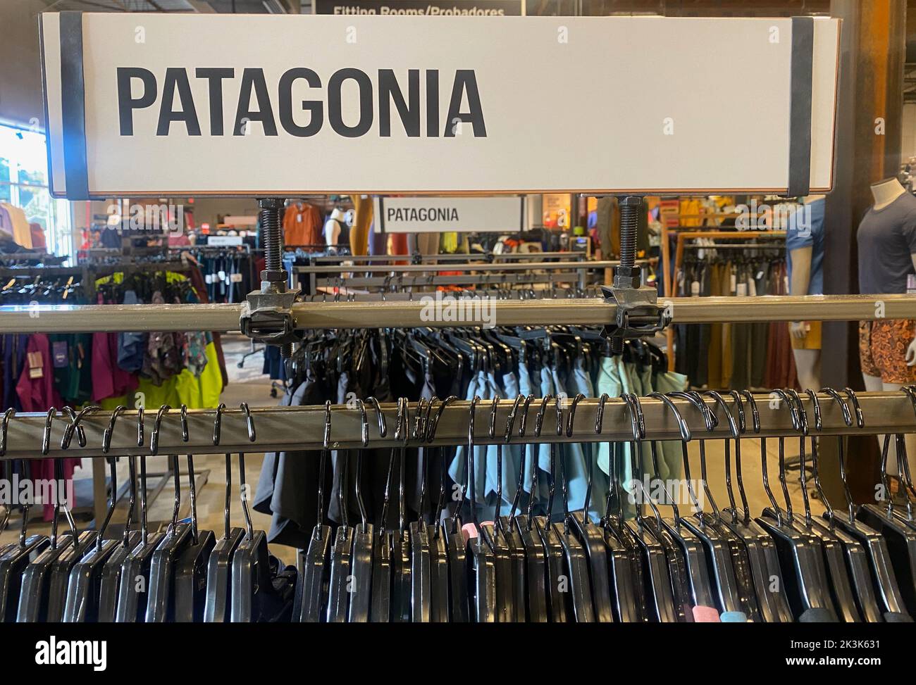 Brookfield, Wisconsin, USA. 26th Sep, 2022. Patagonia apparel is shown