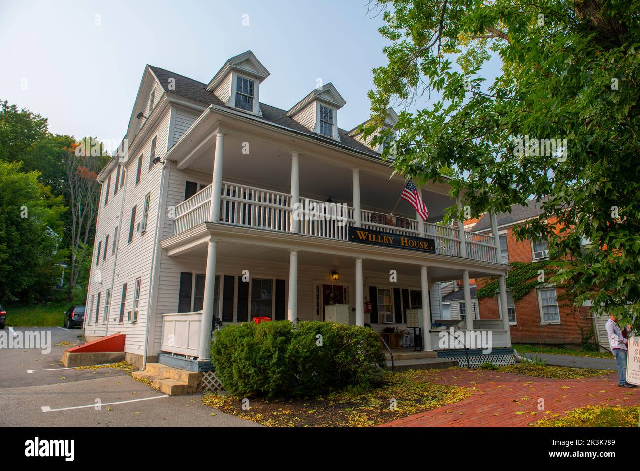 Willey House on Main Street in historic town center of Newmarket, New