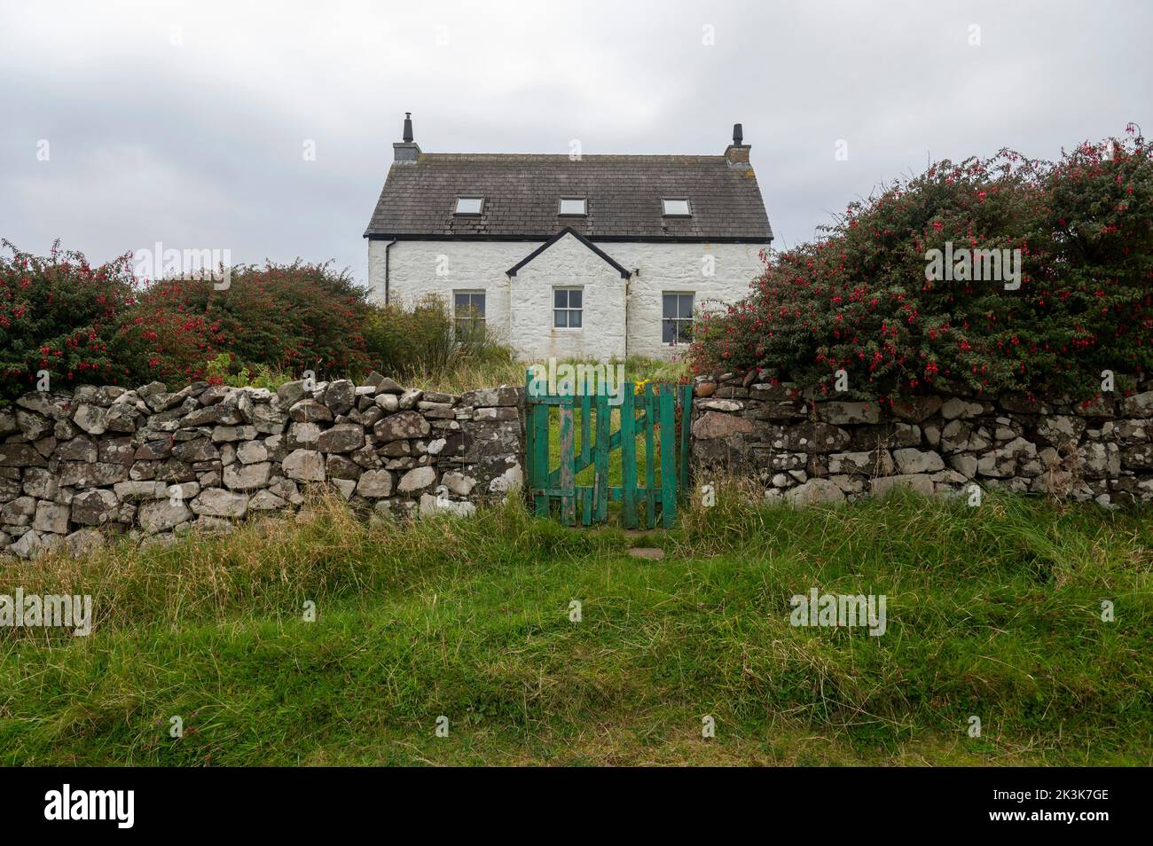 September 2022: Isle of Canna, Inner Hebrides, Scotland A small cottage Stock Photo