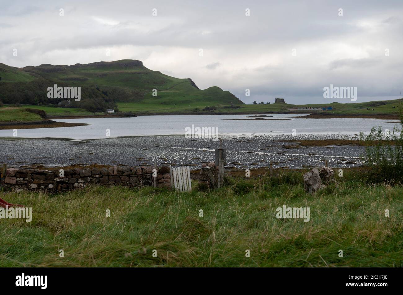 September 2022: Isle of Canna, Inner Hebrides, Scotland The view from the school Stock Photo