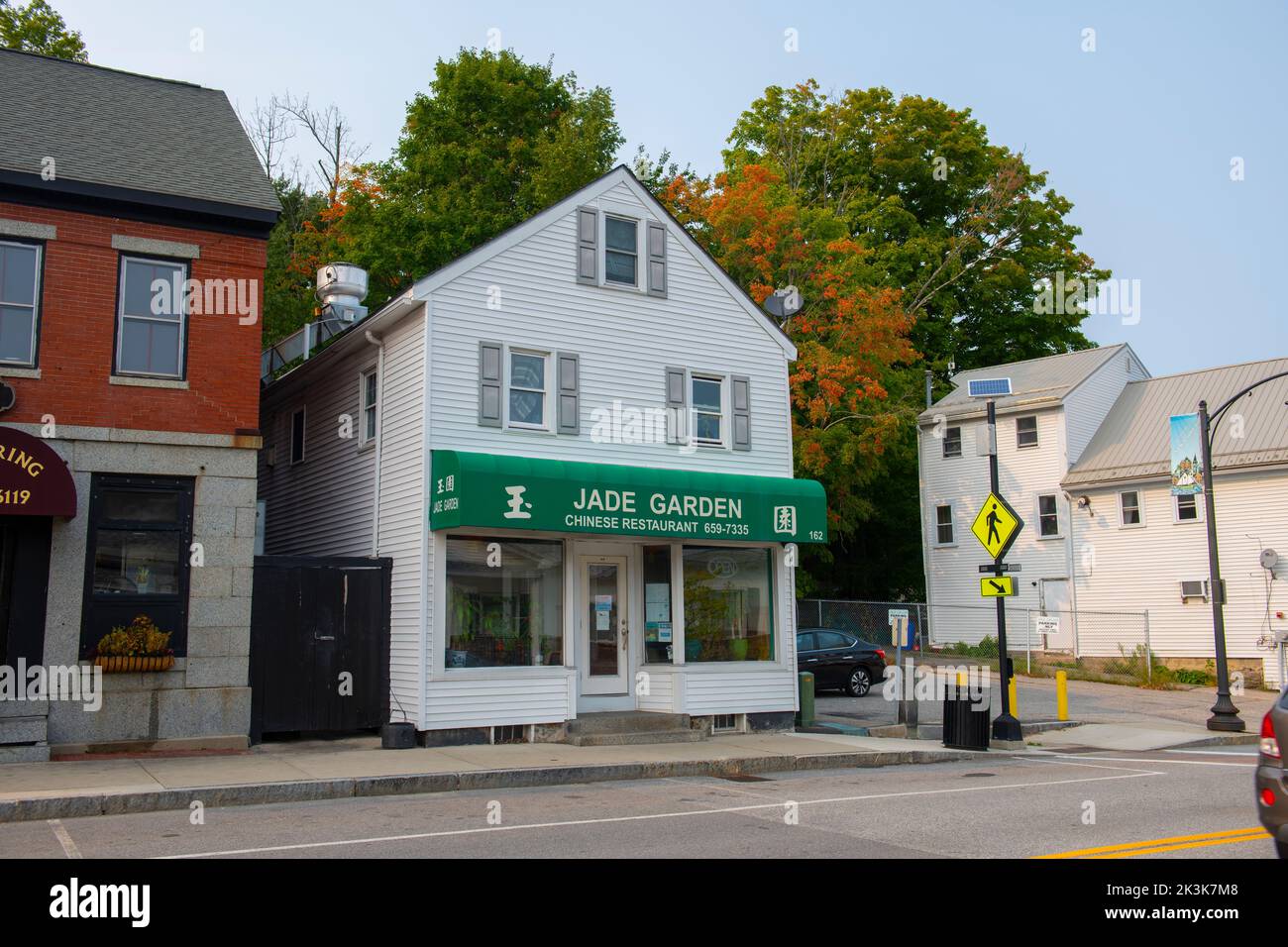 Historic commercial building on Main Street in historic town center of