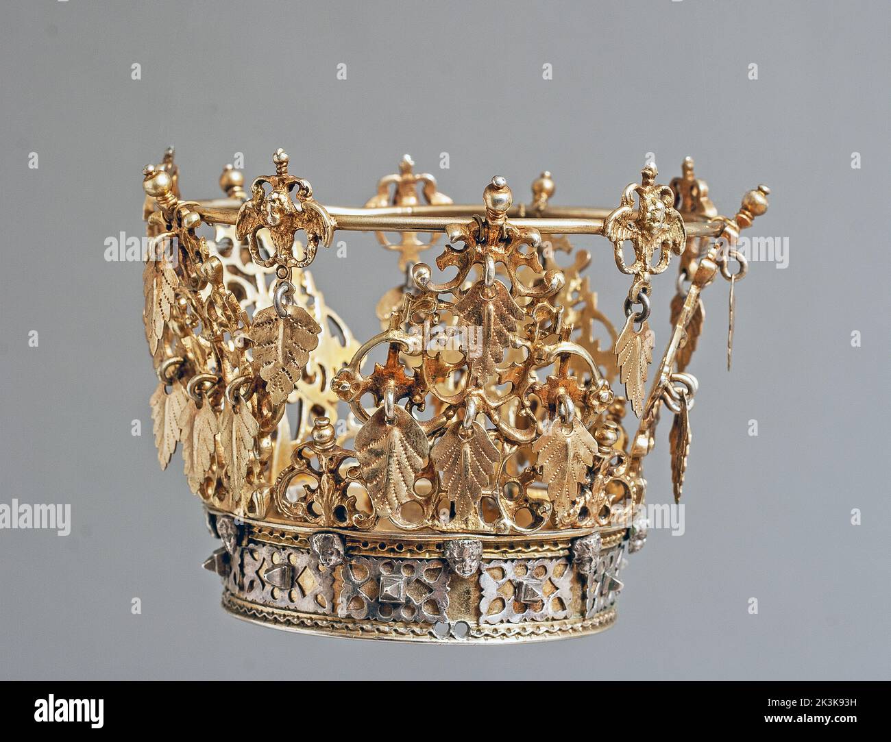Bridal crown from sormland, sweden Stock Photo