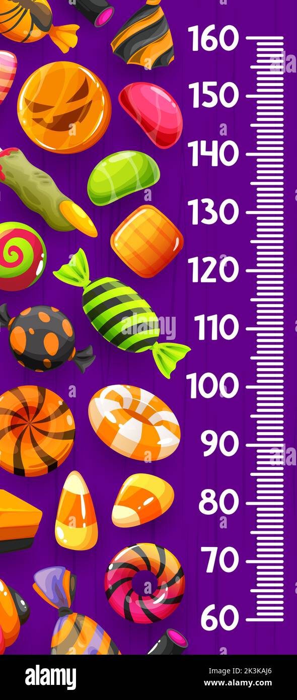 https://c8.alamy.com/comp/2K3KAJ6/kids-height-chart-ruler-cartoon-halloween-candies-sweets-and-desserts-children-growth-measure-vector-ruler-height-meter-or-centimeter-scale-with-halloween-holiday-treats-jelly-and-chocolate-candy-2K3KAJ6.jpg