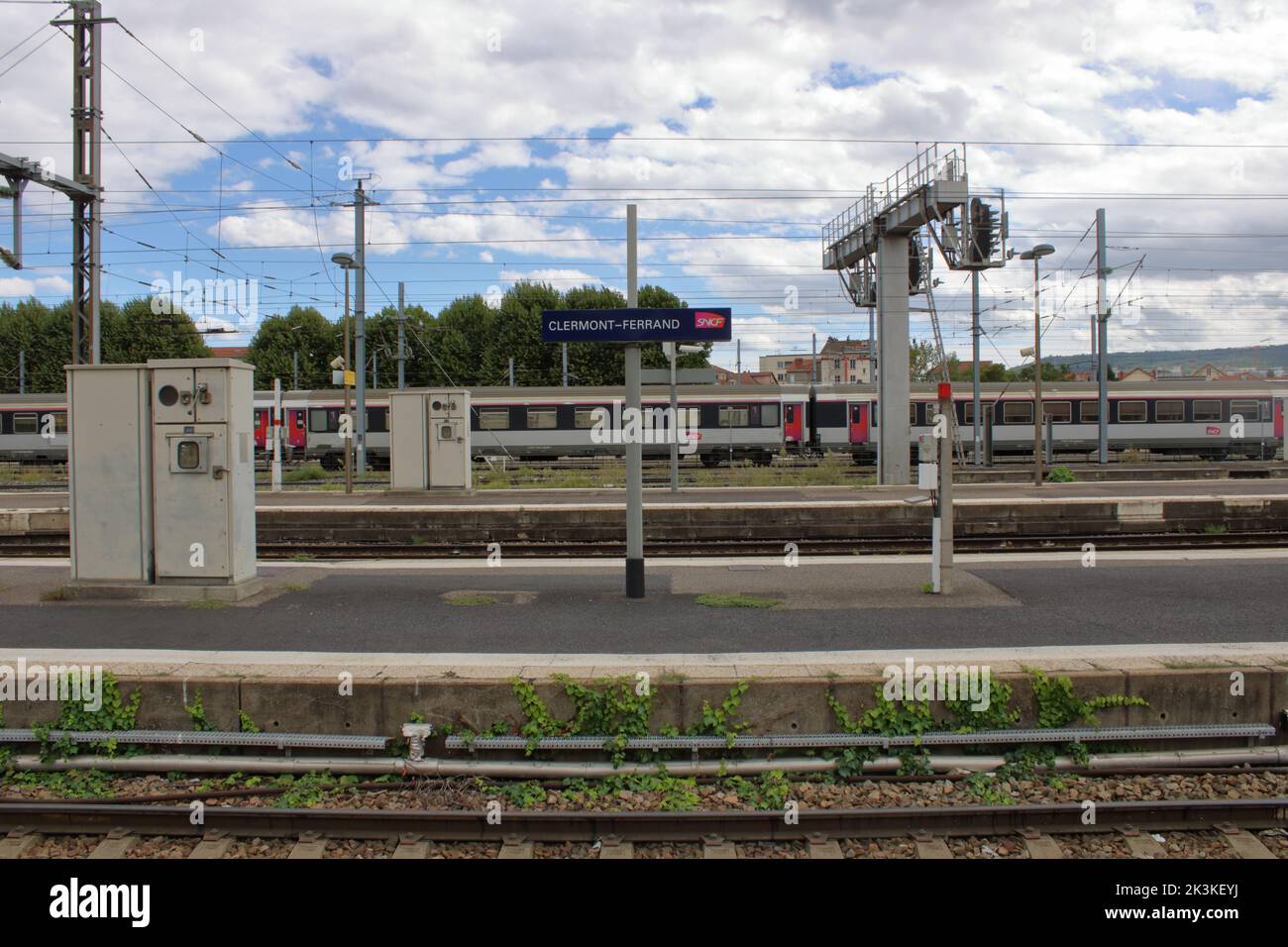 View of the main train station in ClermontFerrand a city located in
