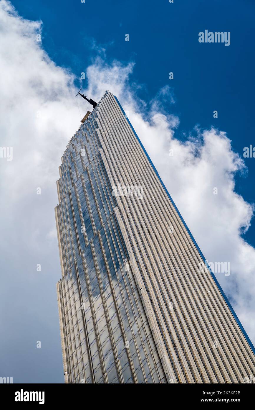 111 West 57th Street supertall residential skyscraper ( Steinway Tower), Manhattan, New York, USA Stock Photo