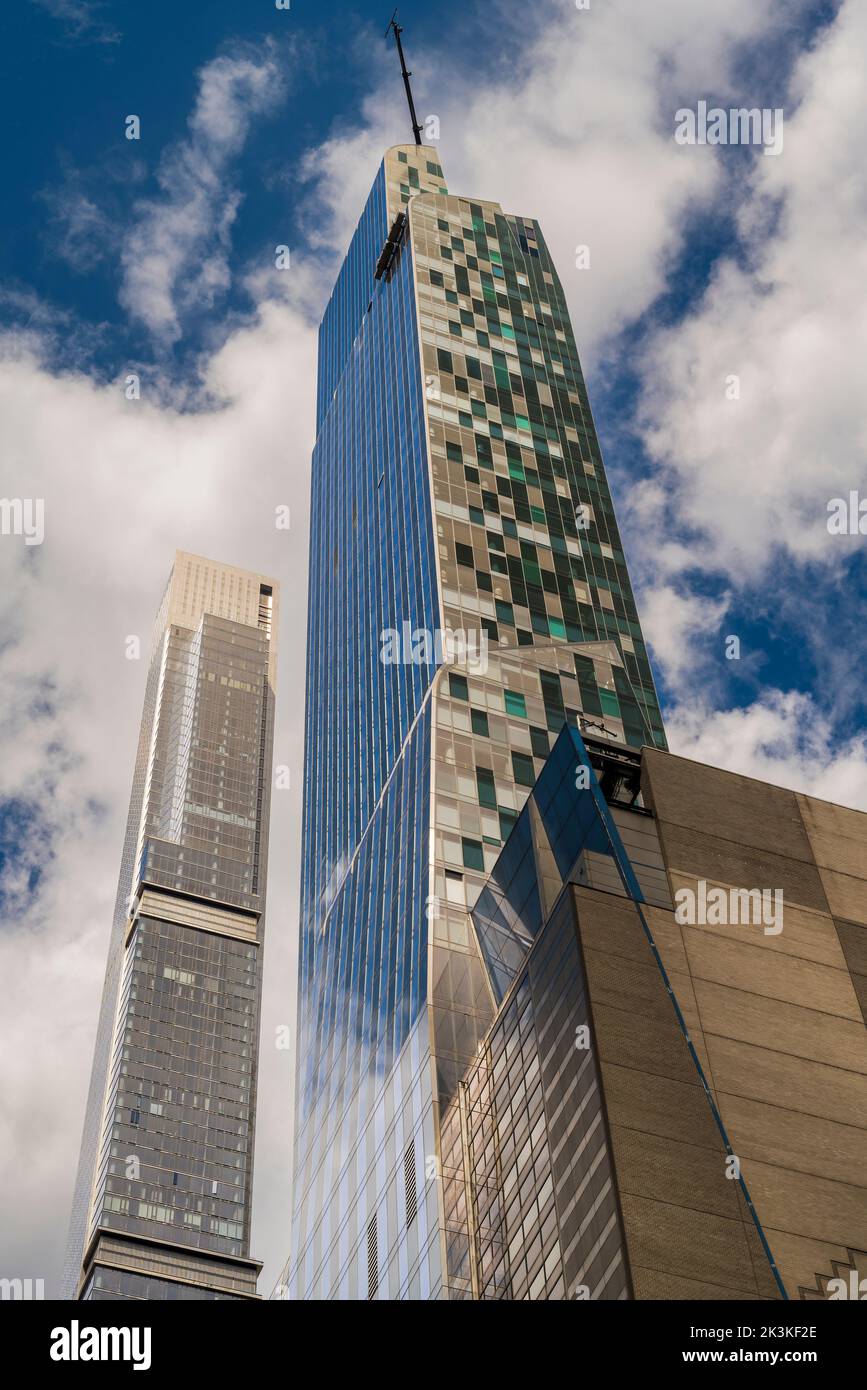 One57 supertall residential skyscraper ( Carnegie 57), Manhattan, New York, USA Stock Photo