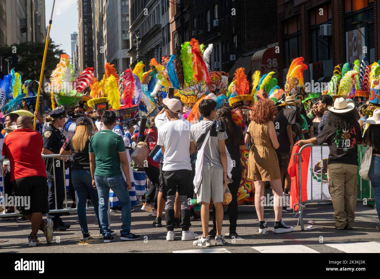 Mexican Day Parade on Madison Avenue in New York City, USA  2022 Stock Photo