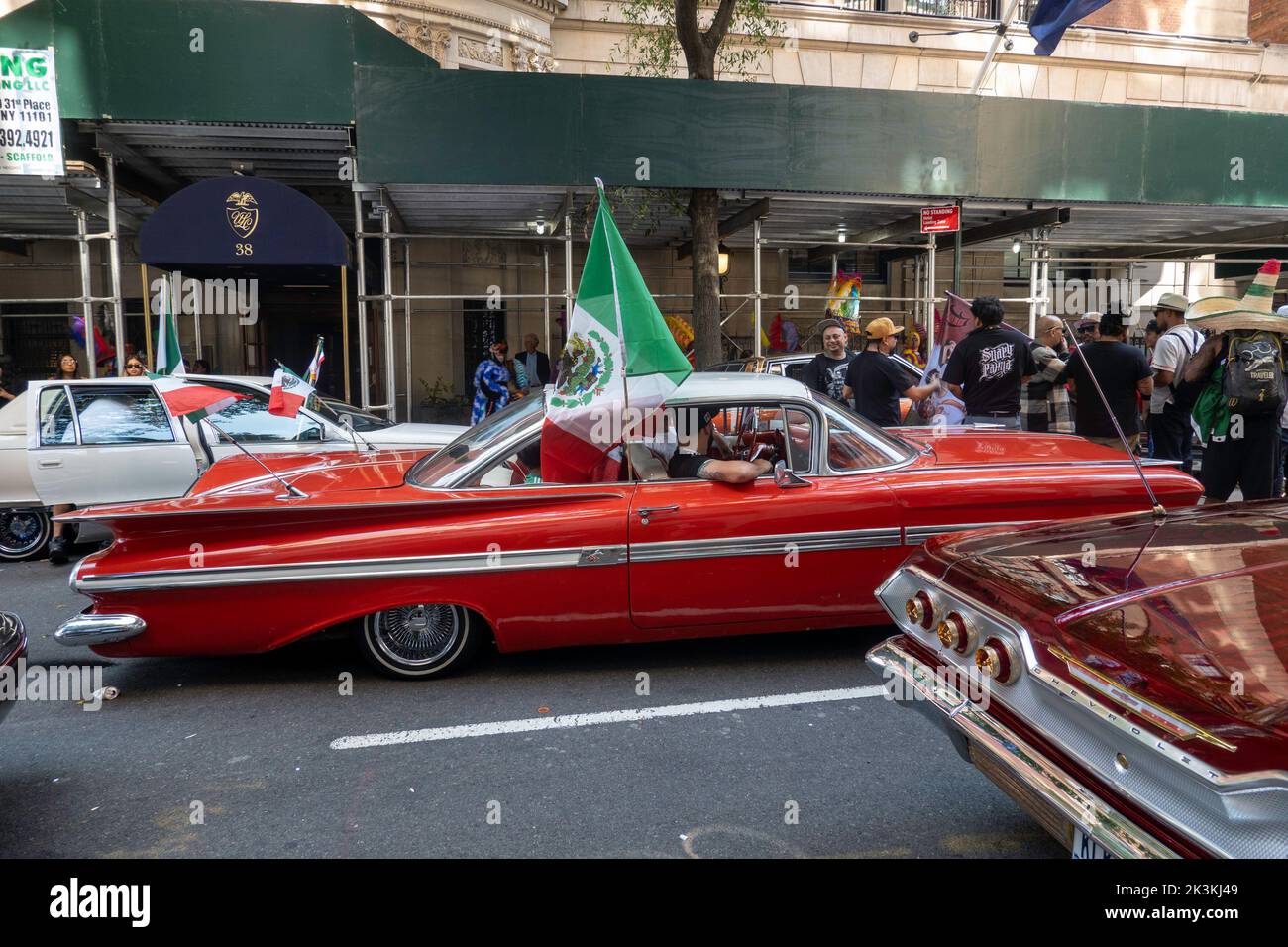 Mexican Day Parade on Madison Avenue in New York City, USA 2022 Stock