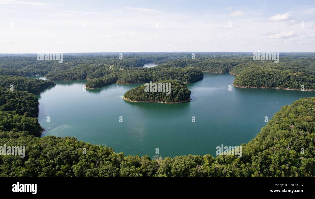 Island in Lake Cumberland Kentucky Stock Photo Alamy