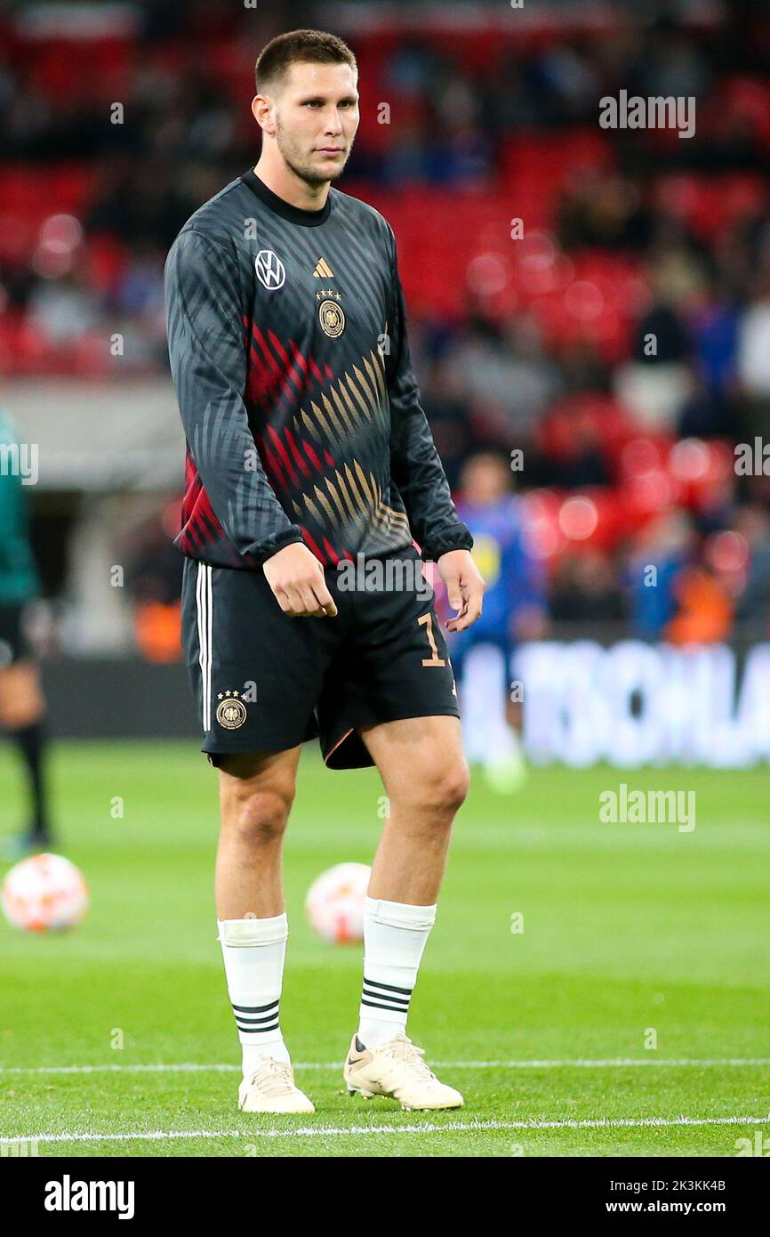 London, UK. 26th Sep, 2022. London, England, Monday 26th Sep 2022 Niklas Sule (15 Germany) during the UEFA Nations League Group 3 game between England and Germany at Wembley Stadium in London, England (Sports Press Photo SPP) Credit: SPP Sport Press Photo. /Alamy Live News Stock Photo