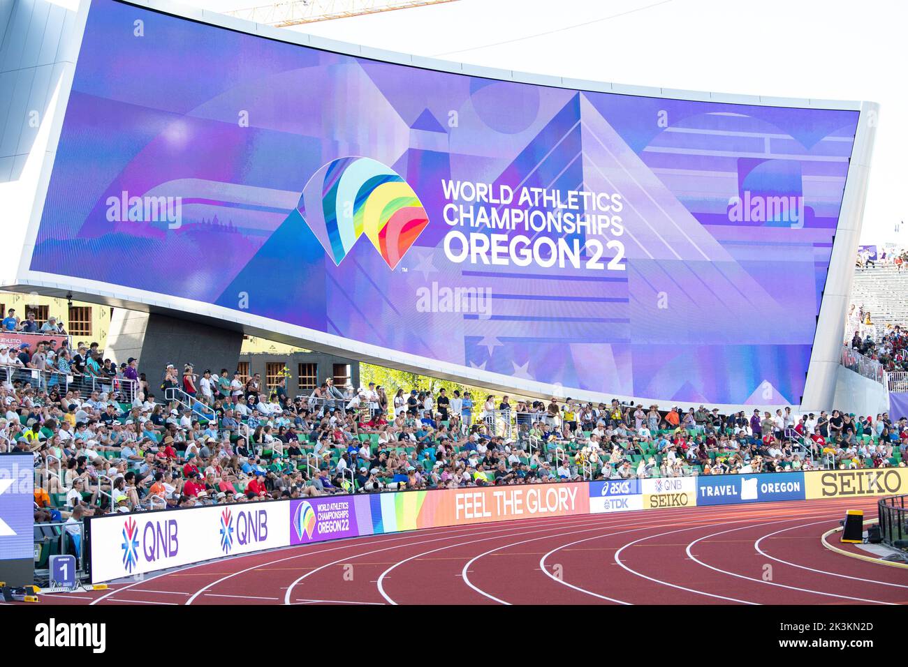 World Athletics Championships Logo, Hayward Field, Eugene, Oregon USA