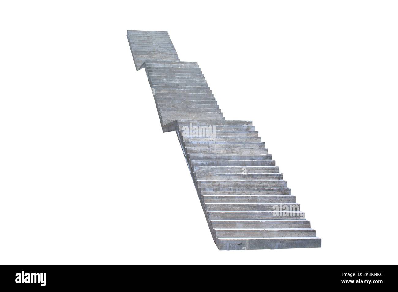 stone staircase isolated on white background Stock Photo
