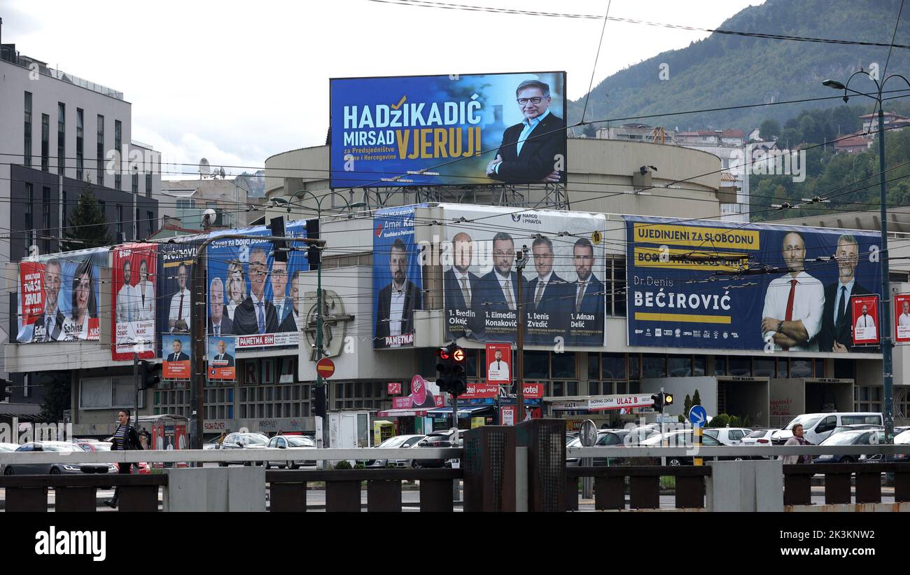 Candidate posters can be seen on the streets before the General